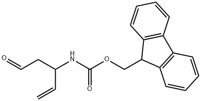 (9H-fluoren-9-yl)methyl N-(5-oxopent-1-en-3-yl)carbamate 结构式