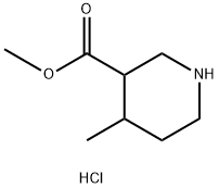 3-Piperidinecarboxylic acid,4-methyl-,methyl ester,hydrochloride(1:1) 结构式