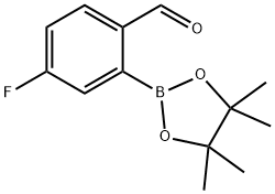 5-氟-2-甲酰基苯硼酸频那醇酯 结构式