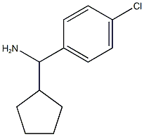 (4-氯苯基)(环戊基)甲胺 结构式