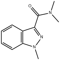 N,N,1-trimethyl-1H-indazole-3-carboxamide 结构式