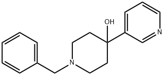 1-苄基-4-(吡啶-3-基)哌啶-4-醇 结构式