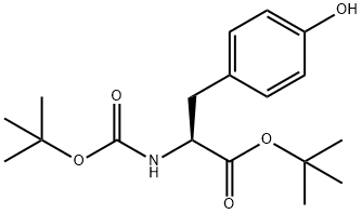 N-[叔丁氧羰基]-L-酪氨酸叔丁酯 结构式