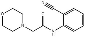 N-(2-cyanophenyl)-2-(morpholin-4-yl)acetamide 结构式