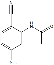 N-(5-amino-2-cyanophenyl)acetamide 结构式