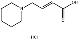 (2E)-4-(1-哌啶基)-2-丁烯酸盐酸盐 结构式