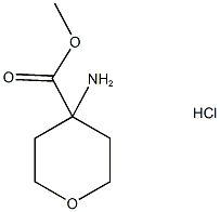 4-氨基-四氢吡喃-4-甲酸甲酯盐酸盐 结构式