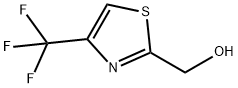 (4-三氟甲基噻唑-2-基)甲醇 结构式