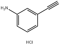 3-乙炔基苯胺盐酸盐 结构式