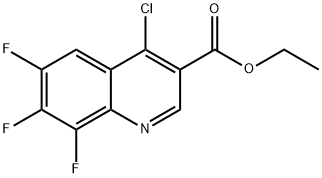 ethyl 4-chloro-6,7,8-trifluoroquinoline-3-carboxylate 结构式