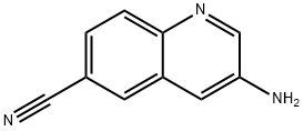 3-氨基喹啉-6-甲腈 结构式