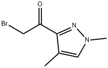 2-Bromo-1-(1,4-dimethyl-1H-pyrazol-3-yl)ethanone 结构式