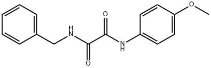 N1-苄基-N2-(4-甲氧基苯基)草酰胺 结构式