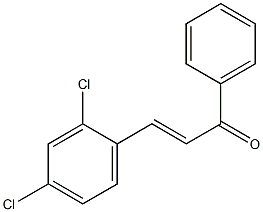 (E)-3-(2,4-dichlorophenyl)-1-phenylprop-2-en-1-one 结构式