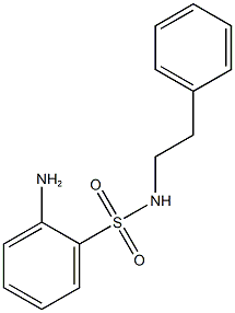 2-amino-N-(2-phenylethyl)benzenesulfonamide 结构式