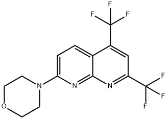 1,8-Naphthyridine,7-(4-morpholinyl)-2,4-bis(trifluoromethyl)-(9CI) 结构式