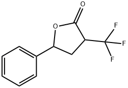 Γ-苯基-Α-(三氟甲基)-Γ-丁内酯,顺反异构体混合物 结构式