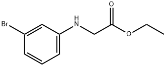 2-((3-溴苯基)氨基)乙酸乙酯 结构式