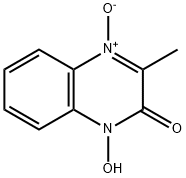 1-HYDROXY-3-METHYL-4-OXIDOQUINOXALIN-4-IUM-2-ONE 结构式
