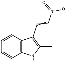 (E)-2-甲基-3-(2-硝基乙烯基)-1H-吲哚 结构式