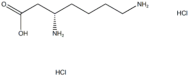 (S)-3,7-二氨基庚酸 二盐酸盐 结构式