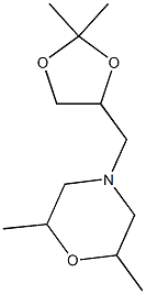 4-[(2,2-dimethyl-1,3-dioxolan-4-yl)methyl]-2,6-dimethylmorpholine 结构式