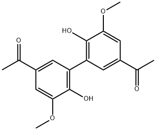 Dehydrodiacetovanillone 结构式