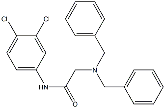 2-(dibenzylamino)-N-(3,4-dichlorophenyl)acetamide 结构式