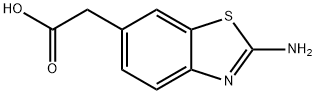 (2-氨基苯并噻唑-6-基)乙酸 结构式