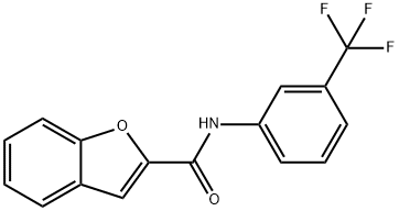 N-[3-(trifluoromethyl)phenyl]-1-benzofuran-2-carboxamide 结构式