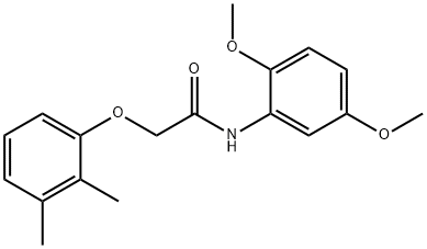 N-(2,5-dimethoxyphenyl)-2-(2,3-dimethylphenoxy)acetamide 结构式