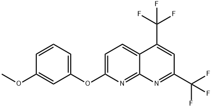 1,8-Naphthyridine,7-(3-methoxyphenoxy)-2,4-bis(trifluoromethyl)-(9CI) 结构式