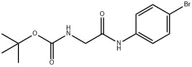 tert-butyl N-{[(4-bromophenyl)carbamoyl]methyl}carbamate 结构式