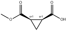 (1S,2R)-REL-2-(甲酯基)环丙烷-1-羧酸 结构式