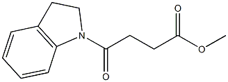 methyl 4-(2,3-dihydro-1H-indol-1-yl)-4-oxobutanoate 结构式