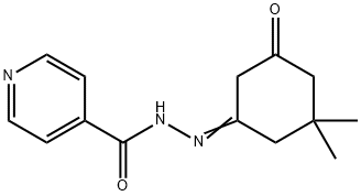 N'-[(1E)-3,3-dimethyl-5-oxocyclohexylidene]pyridine-4-carbohydrazide 结构式