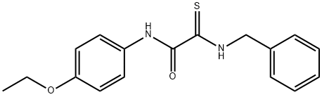 2-(benzylamino)-N-(4-ethoxyphenyl)-2-thioxoacetamide 结构式