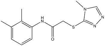 N-(2,3-dimethylphenyl)-2-[(4-methyl-4H-1,2,4-triazol-3-yl)sulfanyl]acetamide 结构式