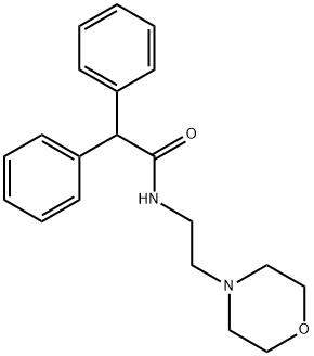 N-(2-morpholin-4-ylethyl)-2,2-diphenylacetamide 结构式