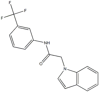 2-(1H-indol-1-yl)-N-[3-(trifluoromethyl)phenyl]acetamide 结构式