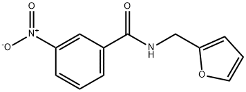 N-(2-furylmethyl)-3-nitrobenzamide 结构式