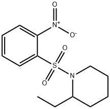 2-ethyl-1-[(2-nitrophenyl)sulfonyl]piperidine 结构式