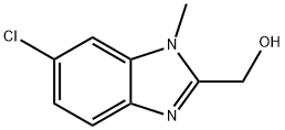6-氯-1-甲基-1H-苯并[D]咪唑-2-甲醇 结构式