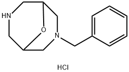 3-苄基-9-氧杂-3,7-二氮杂双环[3.3.1]壬烷二盐酸盐 结构式
