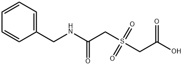 2-{[(benzylcarbamoyl)methane]sulfonyl}acetic acid 结构式