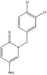 5-amino-1-[(3,4-dichlorophenyl)methyl]-1,2-dihydropyridin-2-one 结构式