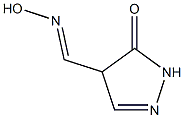 1H-Pyrazole-4-carboxaldehyde, 4,5-dihydro-5-oxo-, 4-oxime (9CI) 结构式