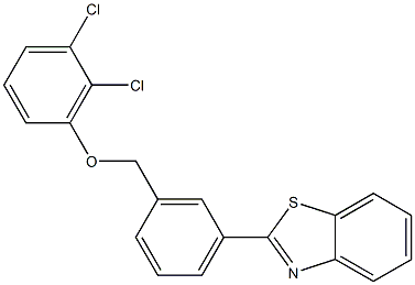 2-{3-[(2,3-dichlorophenoxy)methyl]phenyl}-1,3-benzothiazole 结构式