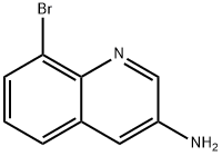 8-溴喹啉-3-胺 结构式