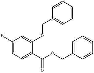 2-(苄氧基)-4-氟苯甲酸苄酯 结构式